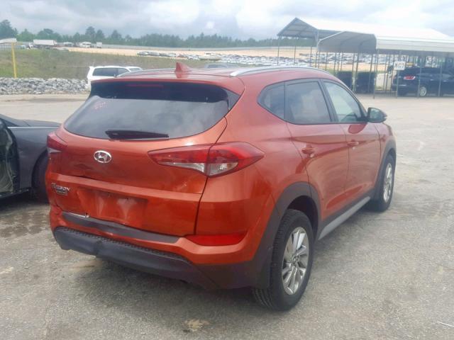 KM8J33A44HU408192 - 2017 HYUNDAI TUCSON LIM ORANGE photo 4