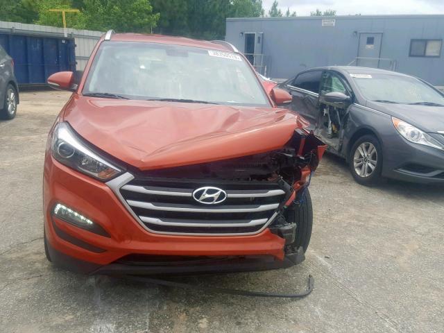 KM8J33A44HU408192 - 2017 HYUNDAI TUCSON LIM ORANGE photo 7