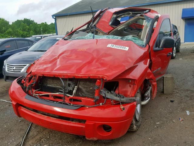 1D7HU18277S173408 - 2007 DODGE RAM 1500 S RED photo 2