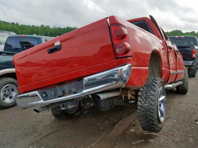 1D7HU18277S173408 - 2007 DODGE RAM 1500 S RED photo 4