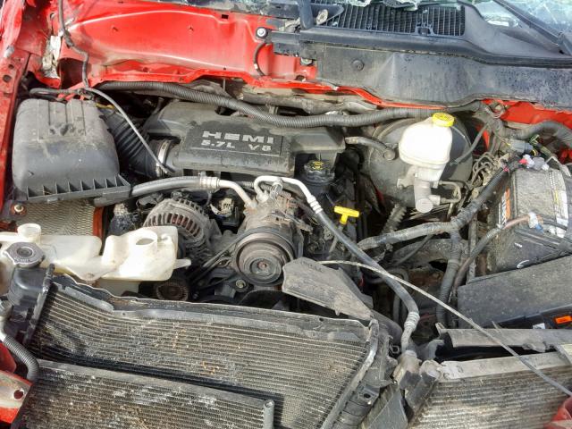 1D7HU18277S173408 - 2007 DODGE RAM 1500 S RED photo 7