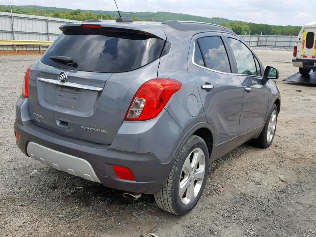 KL4CJASB9FB078170 - 2015 BUICK ENCORE GRAY photo 4