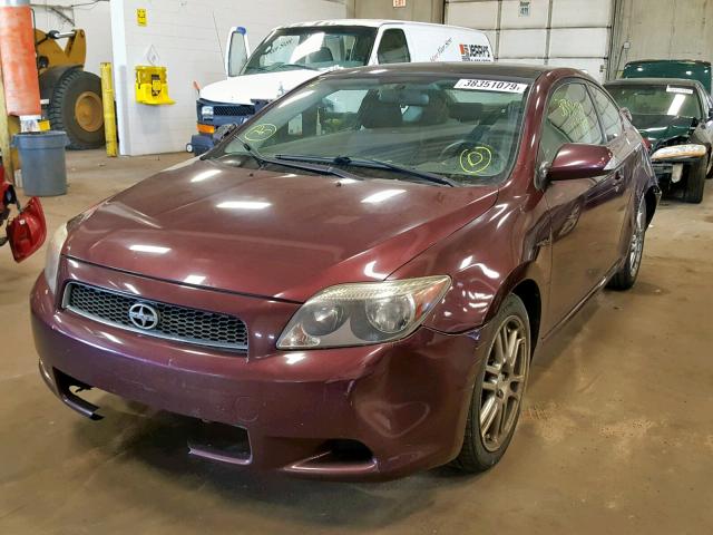JTKDE177870172565 - 2007 TOYOTA SCION TC MAROON photo 2