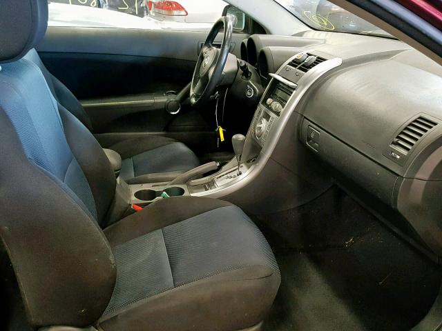 JTKDE177870172565 - 2007 TOYOTA SCION TC MAROON photo 5