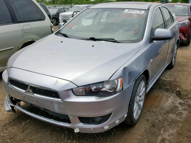 JA32U8FW0AU004078 - 2010 MITSUBISHI LANCER GTS SILVER photo 2