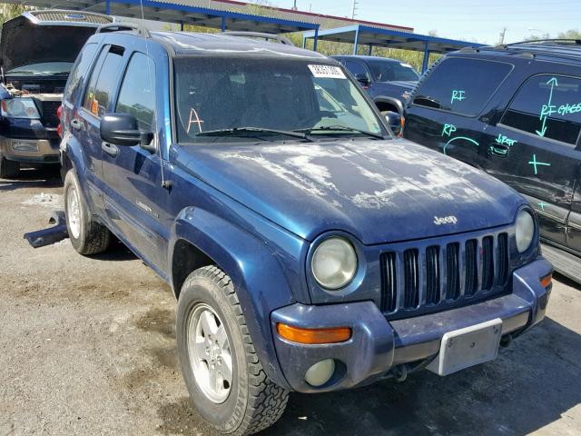 1J8GL58K42W186627 - 2002 JEEP LIBERTY LI BLUE photo 1