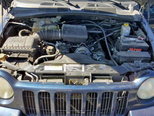 1J8GL58K42W186627 - 2002 JEEP LIBERTY LI BLUE photo 7