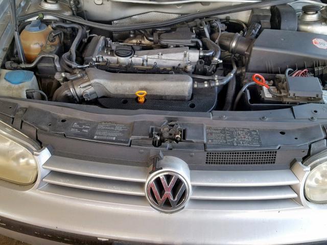 9BWDD21J714023381 - 2001 VOLKSWAGEN GTI GLS SILVER photo 7