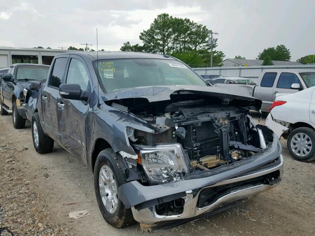 1N6AA1EJXKN503501 - 2019 NISSAN TITAN S GRAY photo 1