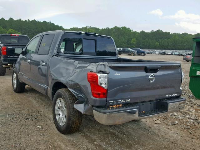 1N6AA1EJXKN503501 - 2019 NISSAN TITAN S GRAY photo 3