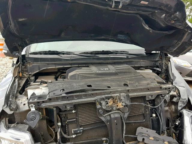 1N6AA1EJXKN503501 - 2019 NISSAN TITAN S GRAY photo 7