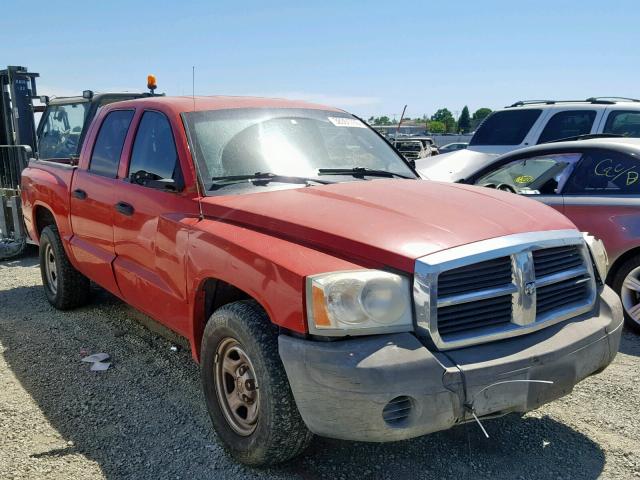 1D7HW28K45S224957 - 2005 DODGE DAKOTA QUA RED photo 1