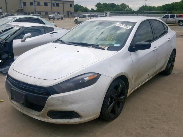 1C3CDFBB4FD102152 - 2015 DODGE DART SXT WHITE photo 2