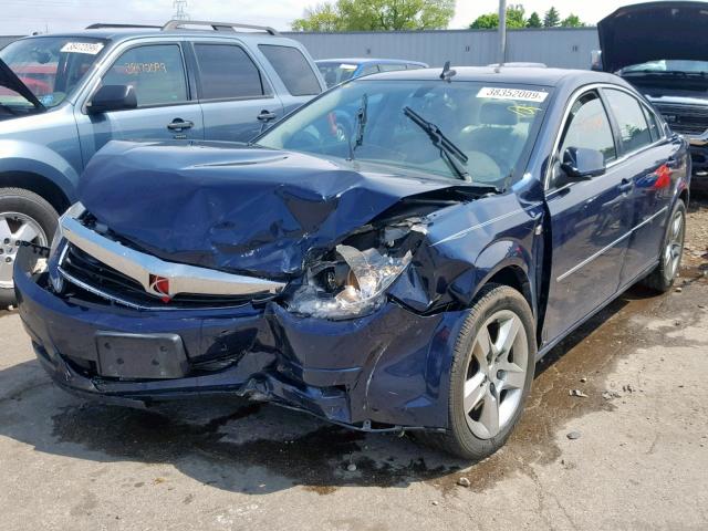 1G8ZS57B18F179268 - 2008 SATURN AURA XE BLUE photo 2