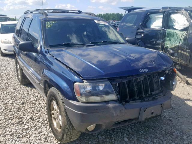 1J4GW48S64C221479 - 2004 JEEP GRAND CHER BLUE photo 1