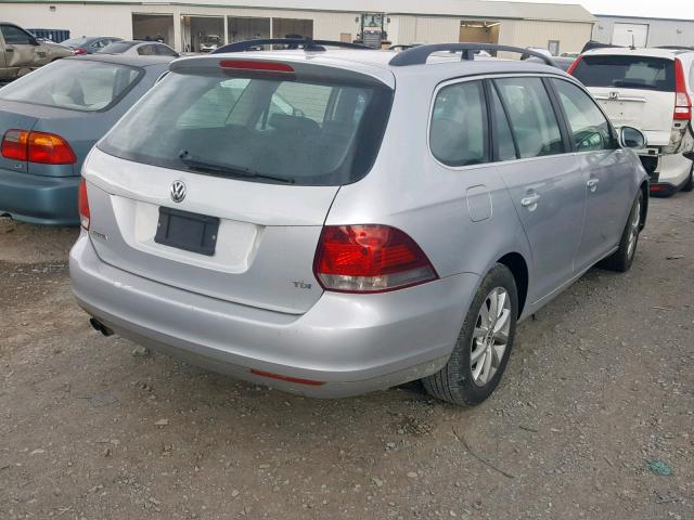 3VWTL7AJ8AM617694 - 2010 VOLKSWAGEN WAGON SILVER photo 4