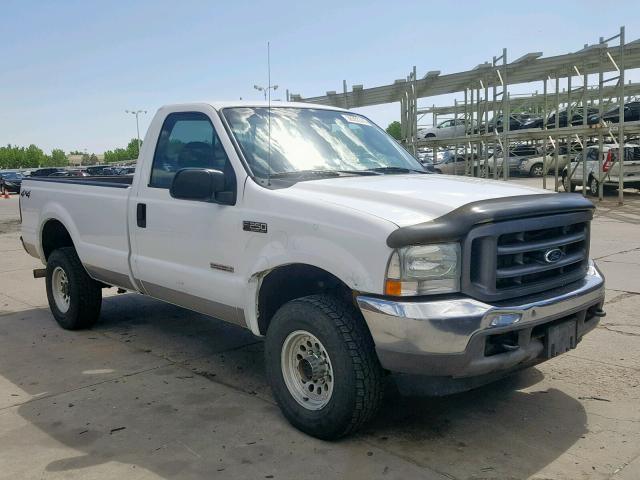 1FTNF21P03ED55981 - 2003 FORD F250 SUPER WHITE photo 1