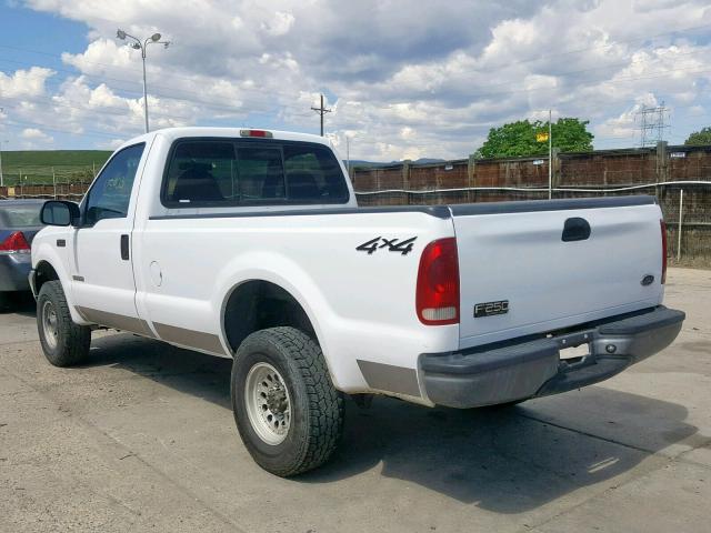 1FTNF21P03ED55981 - 2003 FORD F250 SUPER WHITE photo 3