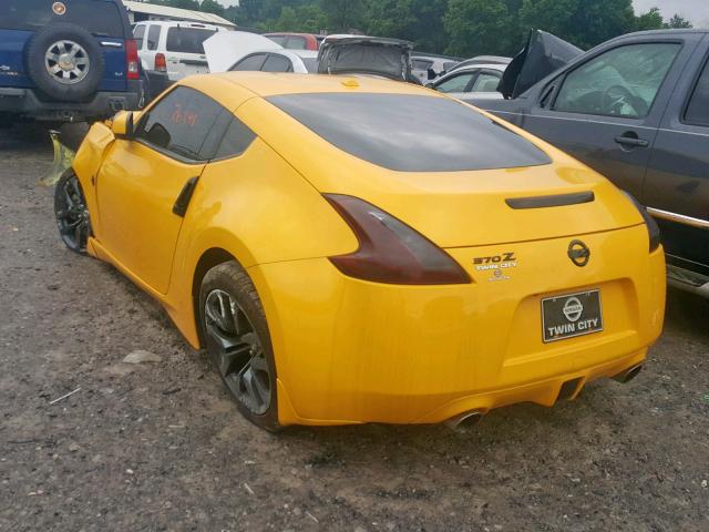 JN1AZ4EH1HM955249 - 2017 NISSAN 370Z BASE YELLOW photo 3