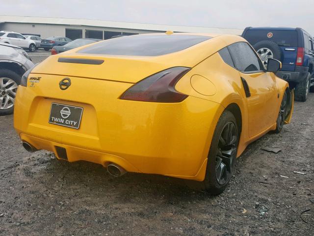 JN1AZ4EH1HM955249 - 2017 NISSAN 370Z BASE YELLOW photo 4