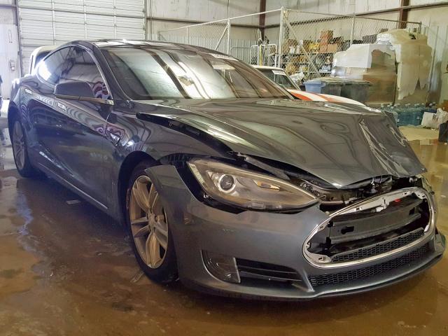 5YJSA1AC9DFP10557 - 2013 TESLA MODEL S GRAY photo 1