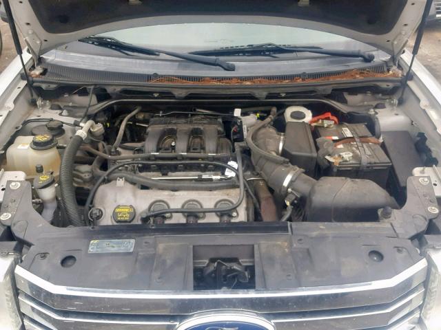 2FMGK5BC4BBD24496 - 2011 FORD FLEX SE SILVER photo 7