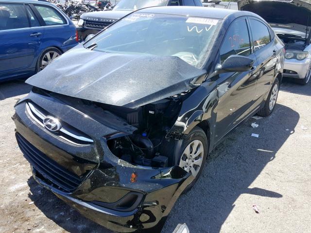 KMHCT4AE3HU357792 - 2017 HYUNDAI ACCENT SE BLACK photo 2