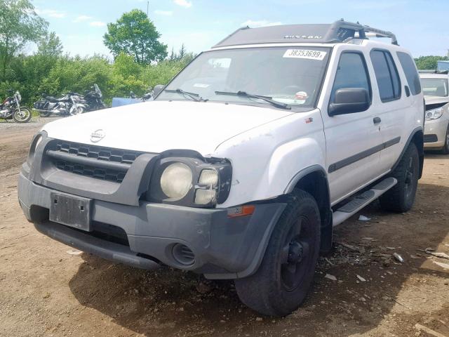 5N1ED28T03C687127 - 2003 NISSAN XTERRA XE WHITE photo 2