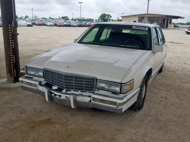 1G6CD53B4N4255314 - 1992 CADILLAC DEVILLE WHITE photo 2