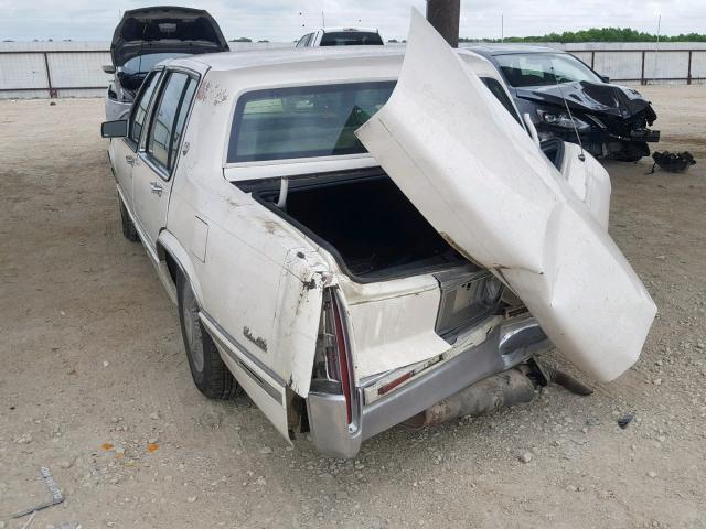 1G6CD53B4N4255314 - 1992 CADILLAC DEVILLE WHITE photo 3