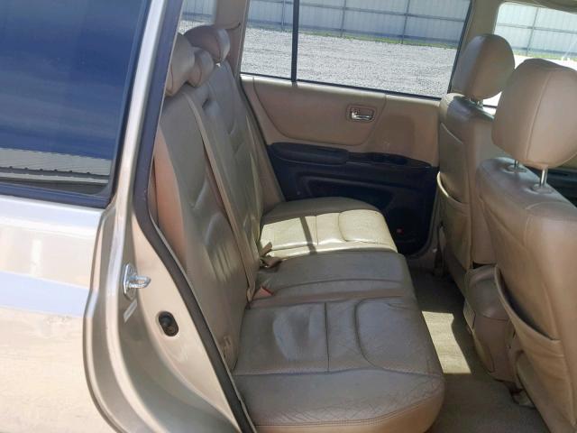 JTEGF21A530087121 - 2003 TOYOTA HIGHLANDER TAN photo 6