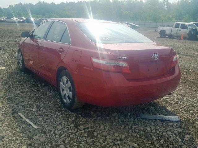 4T1BE46K77U043159 - 2007 TOYOTA CAMRY NEW RED photo 3