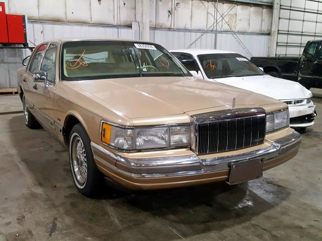 1LNCM83F8LY799754 - 1990 LINCOLN TOWN CAR C GOLD photo 1