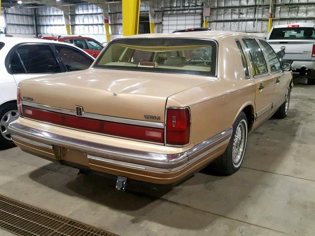 1LNCM83F8LY799754 - 1990 LINCOLN TOWN CAR C GOLD photo 4