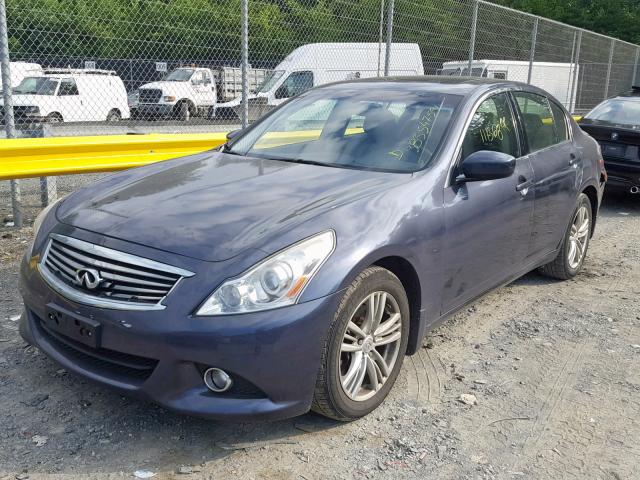 JN1CV6ARXBM356775 - 2011 INFINITI G37 BLUE photo 2