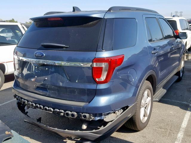 1FM5K7B89JGC72577 - 2018 FORD EXPLORER BLUE photo 4