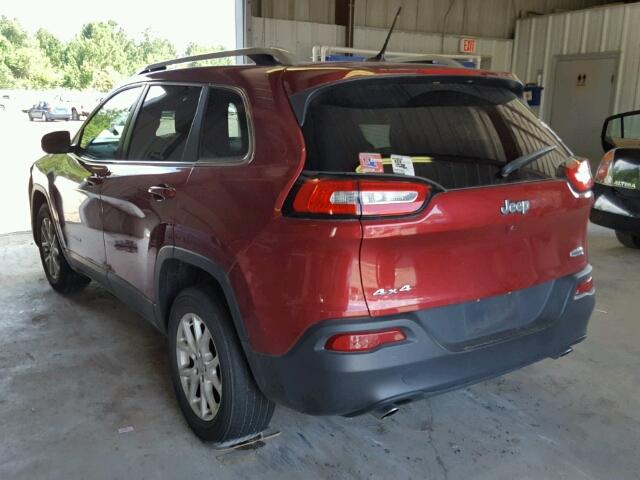 1C4PJMCS6EW140056 - 2014 JEEP CHEROKEE L RED photo 3