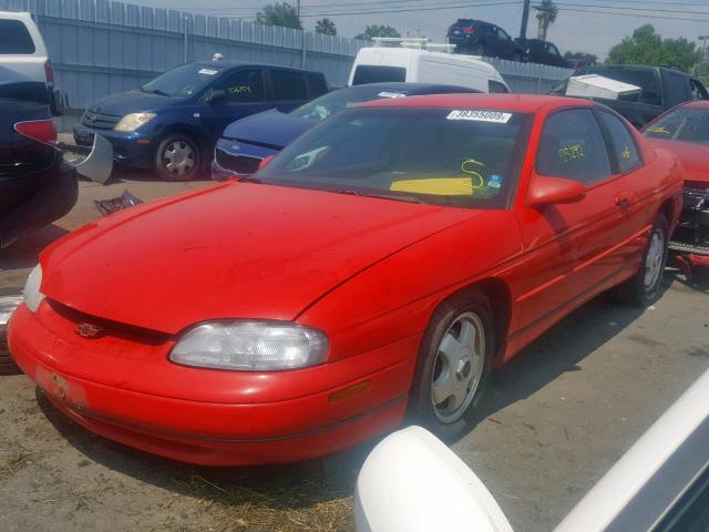 2G1WX12K9X9271643 - 1999 CHEVROLET MONTE CARL RED photo 2