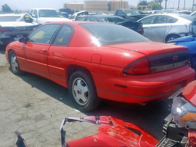 2G1WX12K9X9271643 - 1999 CHEVROLET MONTE CARL RED photo 3