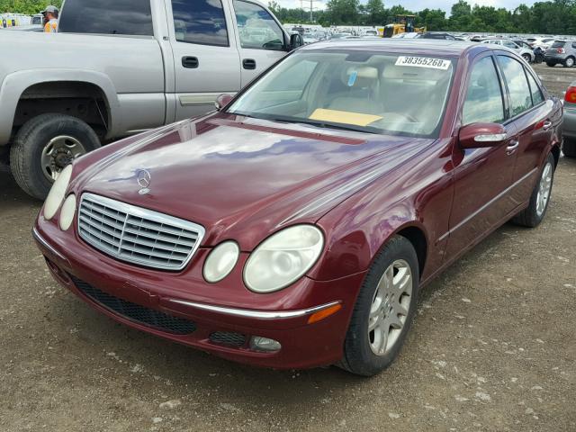 WDBUF56J36A818501 - 2006 MERCEDES-BENZ E 350 MAROON photo 2