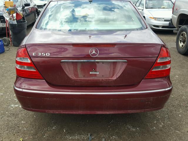 WDBUF56J36A818501 - 2006 MERCEDES-BENZ E 350 MAROON photo 9