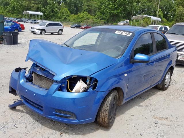 KL1TD56677B087122 - 2007 CHEVROLET AVEO BASE Mavi foto 2