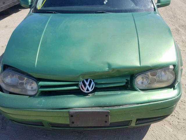 9BWPG61J424004235 - 2002 VOLKSWAGEN GTI VR6 GREEN photo 7