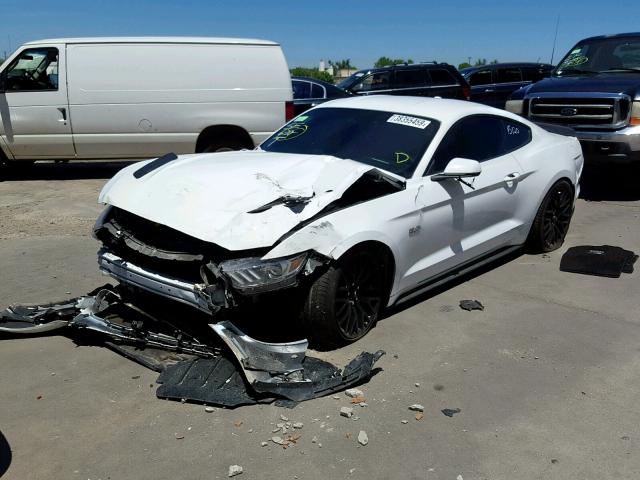 1FA6P8CF9F5329964 - 2015 FORD MUSTANG GT WHITE photo 2