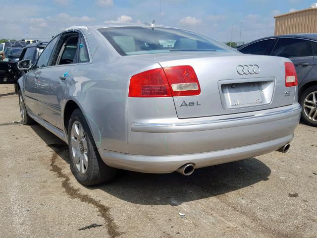 WAUML44E95N004156 - 2005 AUDI A8 L QUATT SILVER photo 3