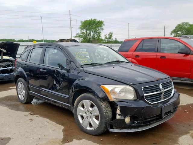 1B3HB48B37D219369 - 2007 DODGE CALIBER SX BLACK photo 1