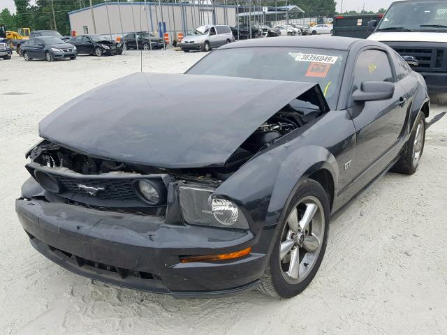 1ZVHT82H375281099 - 2007 FORD MUSTANG GT BLACK photo 2