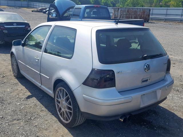 9BWDH61JX34018948 - 2003 VOLKSWAGEN GTI VR6 SILVER photo 3