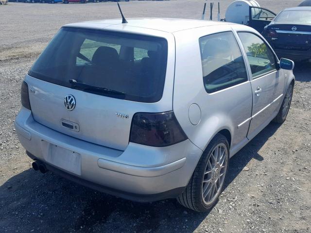 9BWDH61JX34018948 - 2003 VOLKSWAGEN GTI VR6 SILVER photo 4