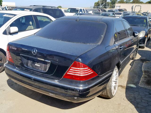 WDBNG75J26A472701 - 2006 MERCEDES-BENZ S 500 BLACK photo 4